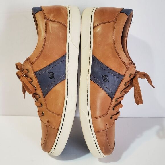 Born Mens Leather Baum Sneakers Size 13 Neutral - Picture 9 of 13